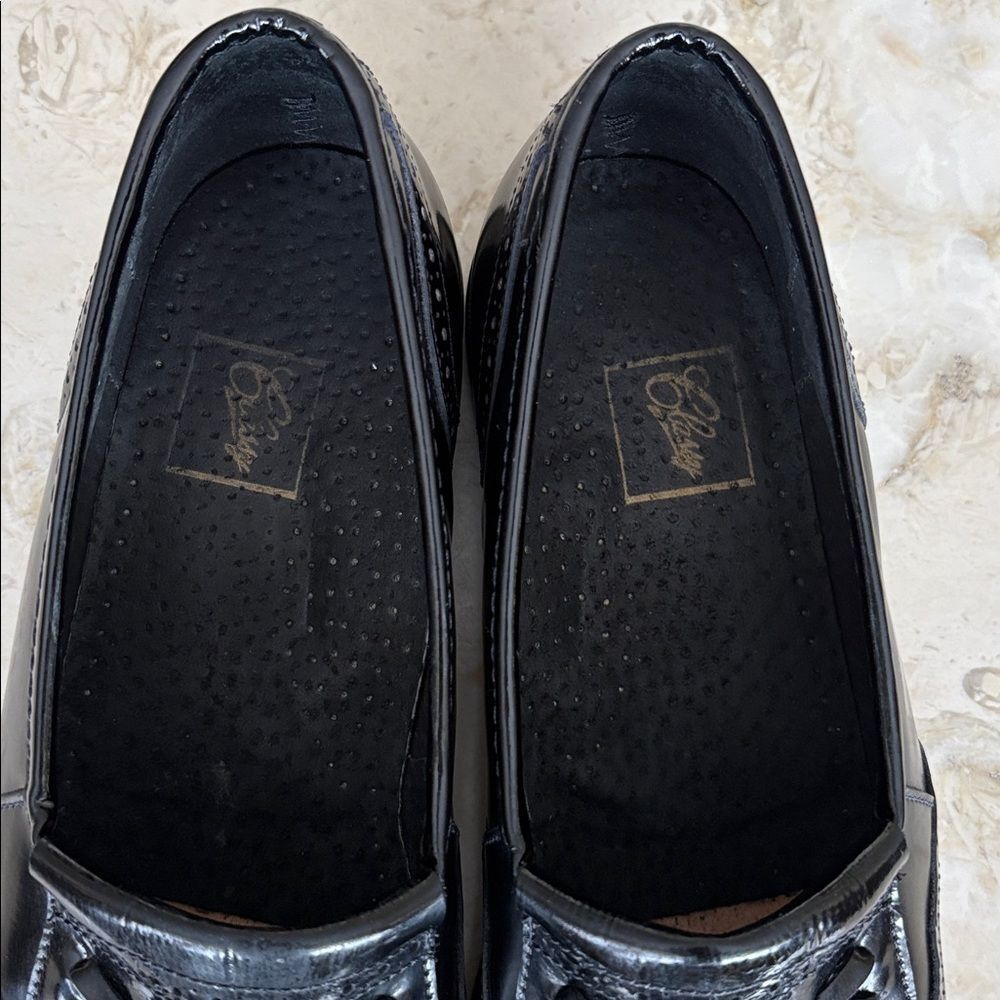 Classy Italian-Made Black Leather Tassel Loafers – Genuine Leather Sole - Picture 12 of 15